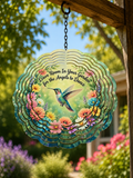 Hummingbird wind spinner