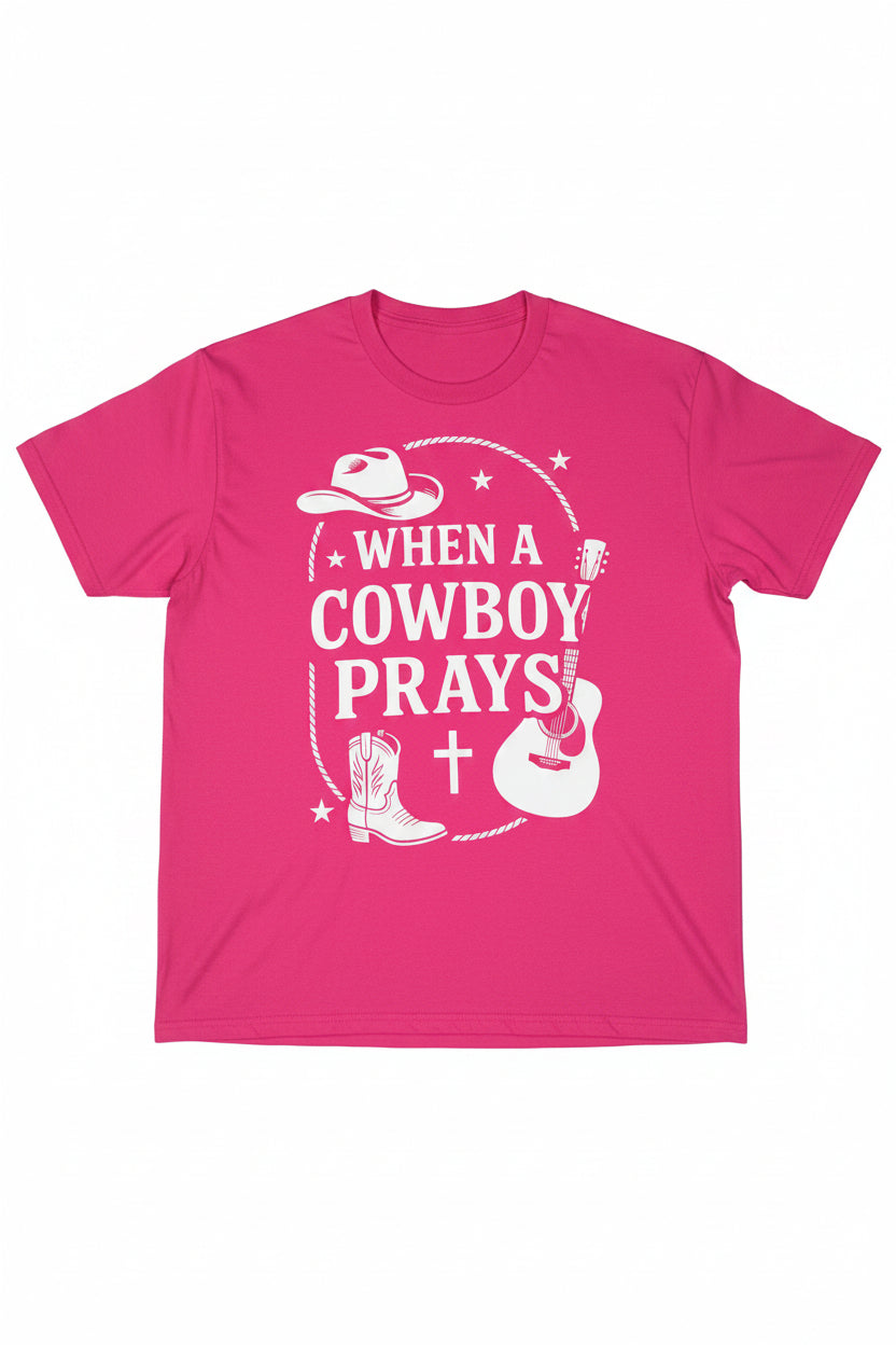 When a cowboy prays shirt