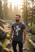Iron sharpens iron cross shirt