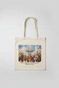 Painted cross bible bag