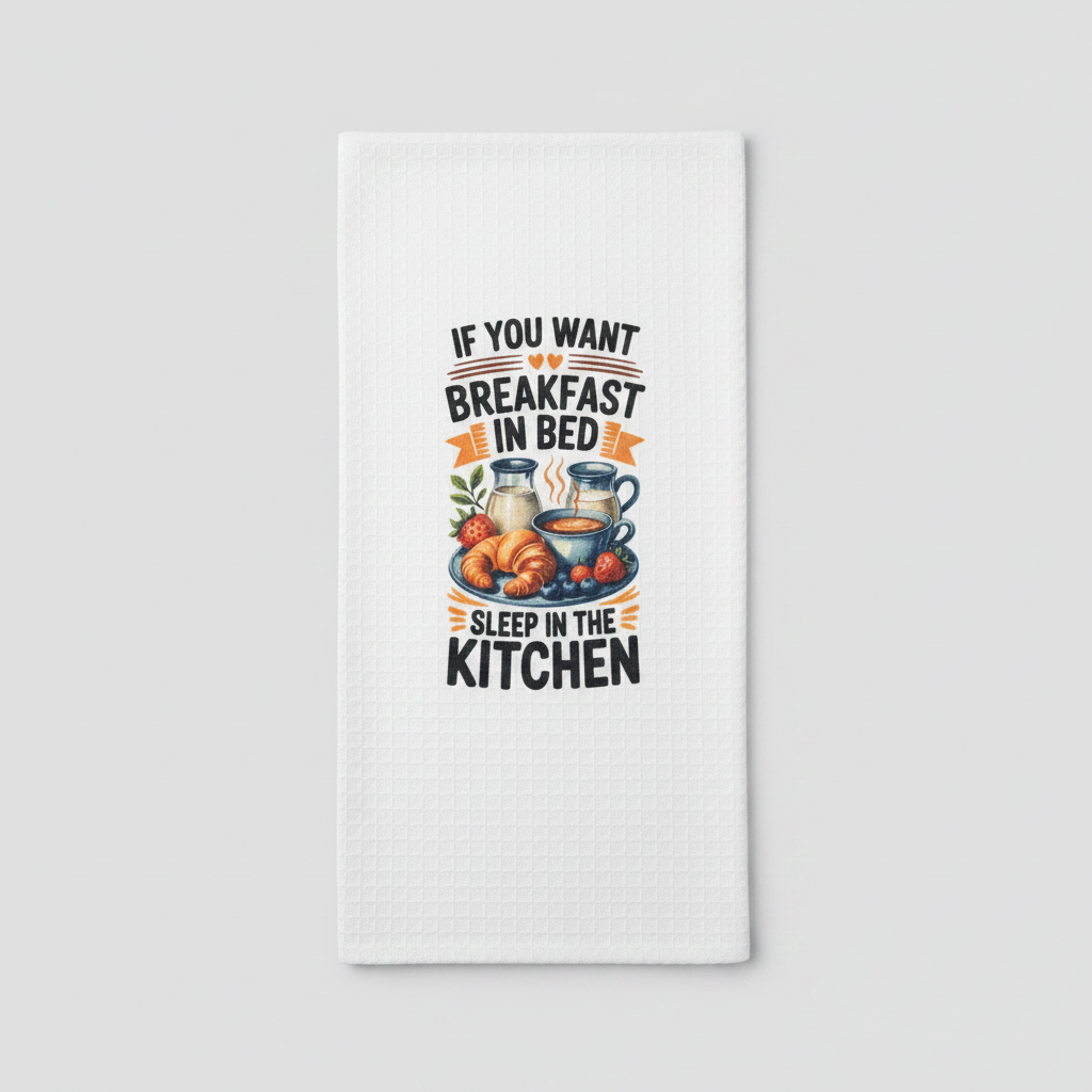 Breakfast in Bed Tea Towel