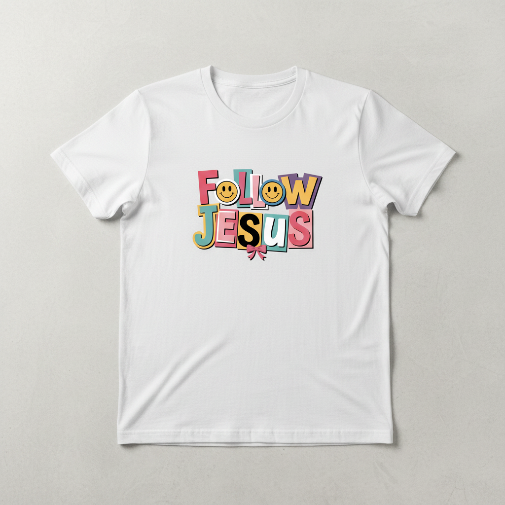 Follow Jesus - White Shirt
